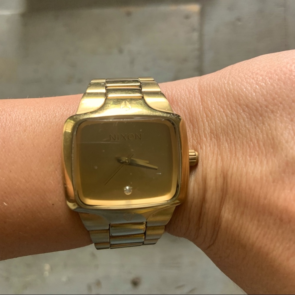 Nixon “The Small Player” Gold Watch